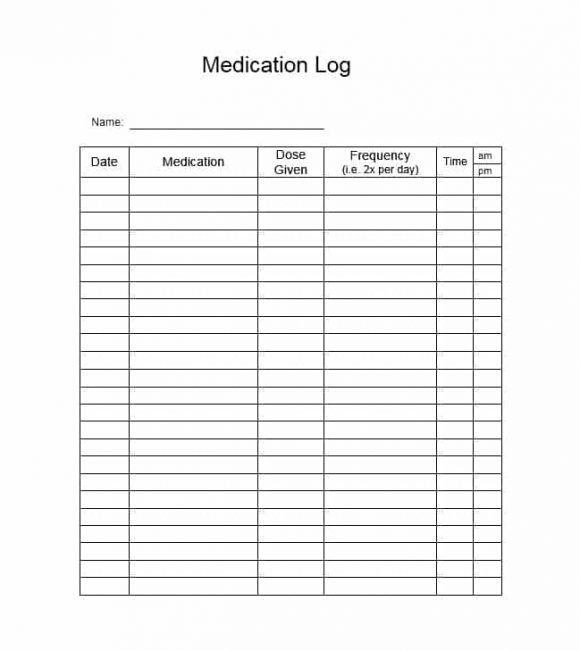 58 Medication List Templates For Any Patient Word Excel 