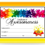 Certificate Of Awesomeness Dabbles Babbles Free