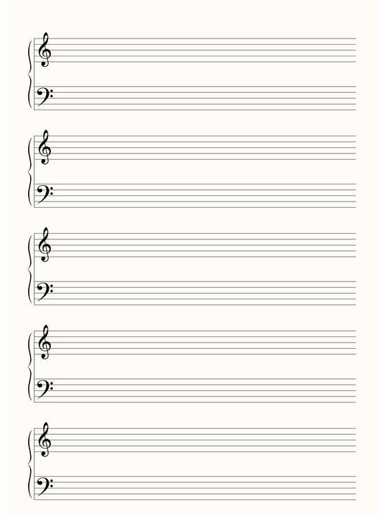 Customize Your Free Printable Blank Sheet Music Blank 