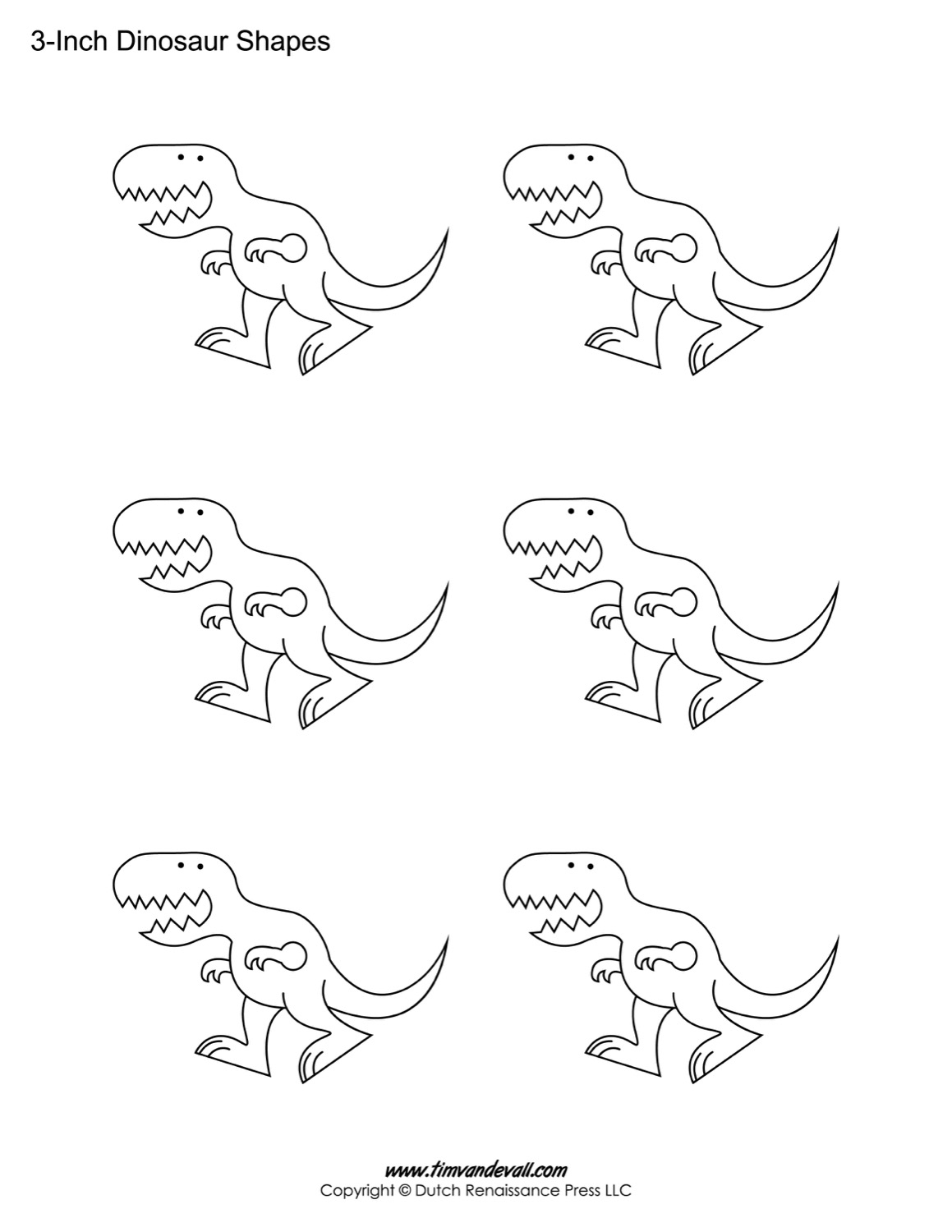 Dinosaur Templates Free Printable Dinosaur Shape PDFs