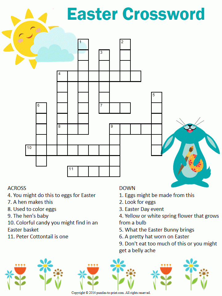 Easter Crossword Puzzle Easter Puzzles Easter Crossword