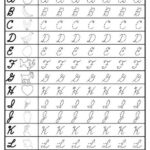 FREE Cursive Uppercase Letter Tracing Worksheets Cursive