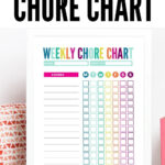 Free Customizable Chore Chart For Kids Kids Chore Chart