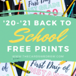 Free First Day Of School 2020 Printables Distance