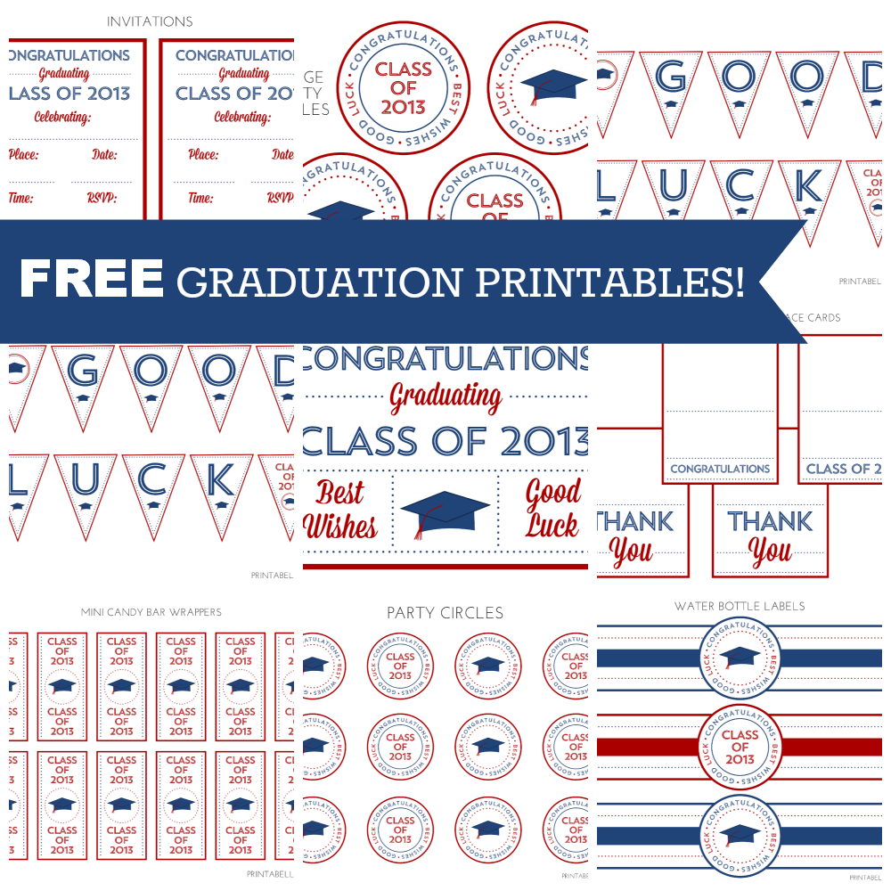 FREE Graduation Party Printables From Printabelle Catch 