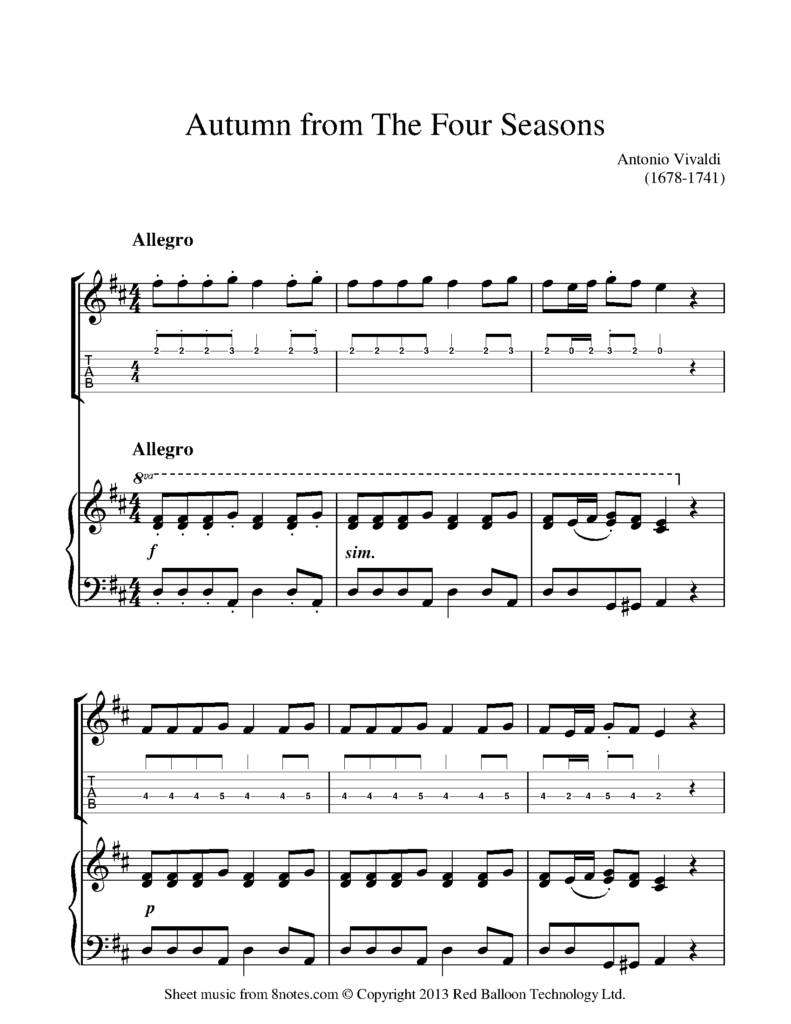 Free Guitar Sheet Music For Popular Songs Printable Free