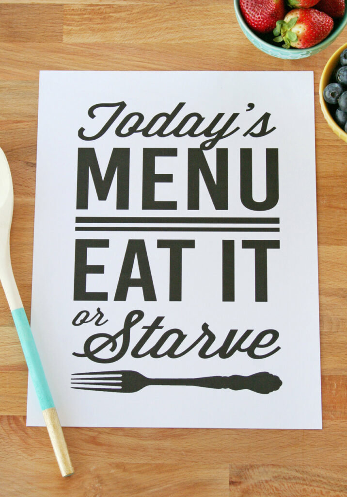 Free Kitchen Printables