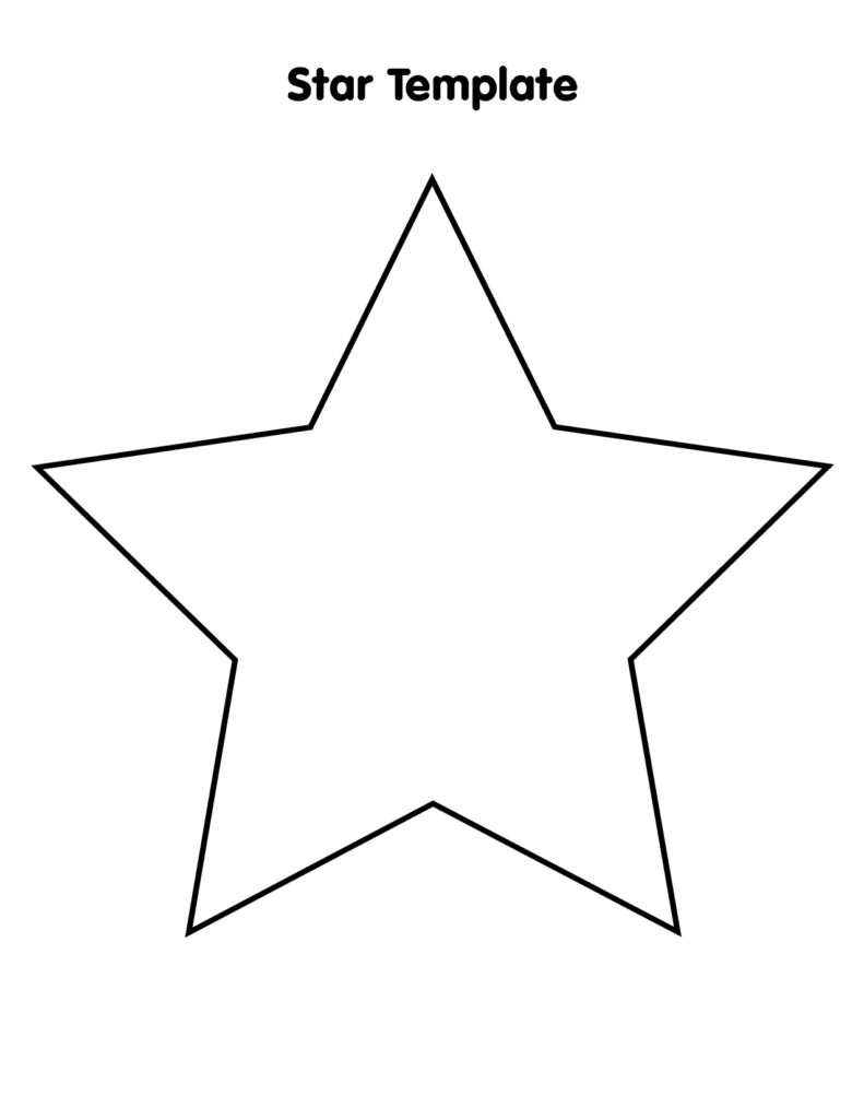 Free Large Star Template To Print Download Free Clip Art