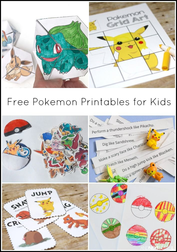 Free Pokemon Printables For Kids Pokemon Koulujuttuja Ja 