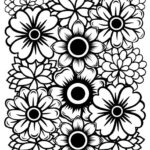 Free Printable Adult Coloring Pages Just Flowers A