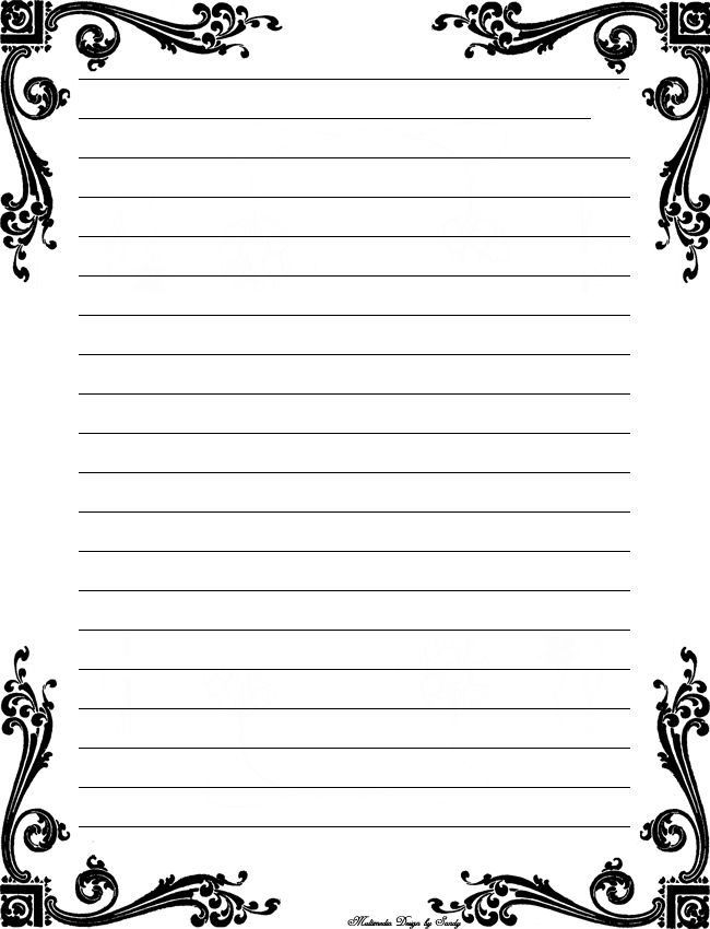 Free Printable Border Designs For Paper Black And White 