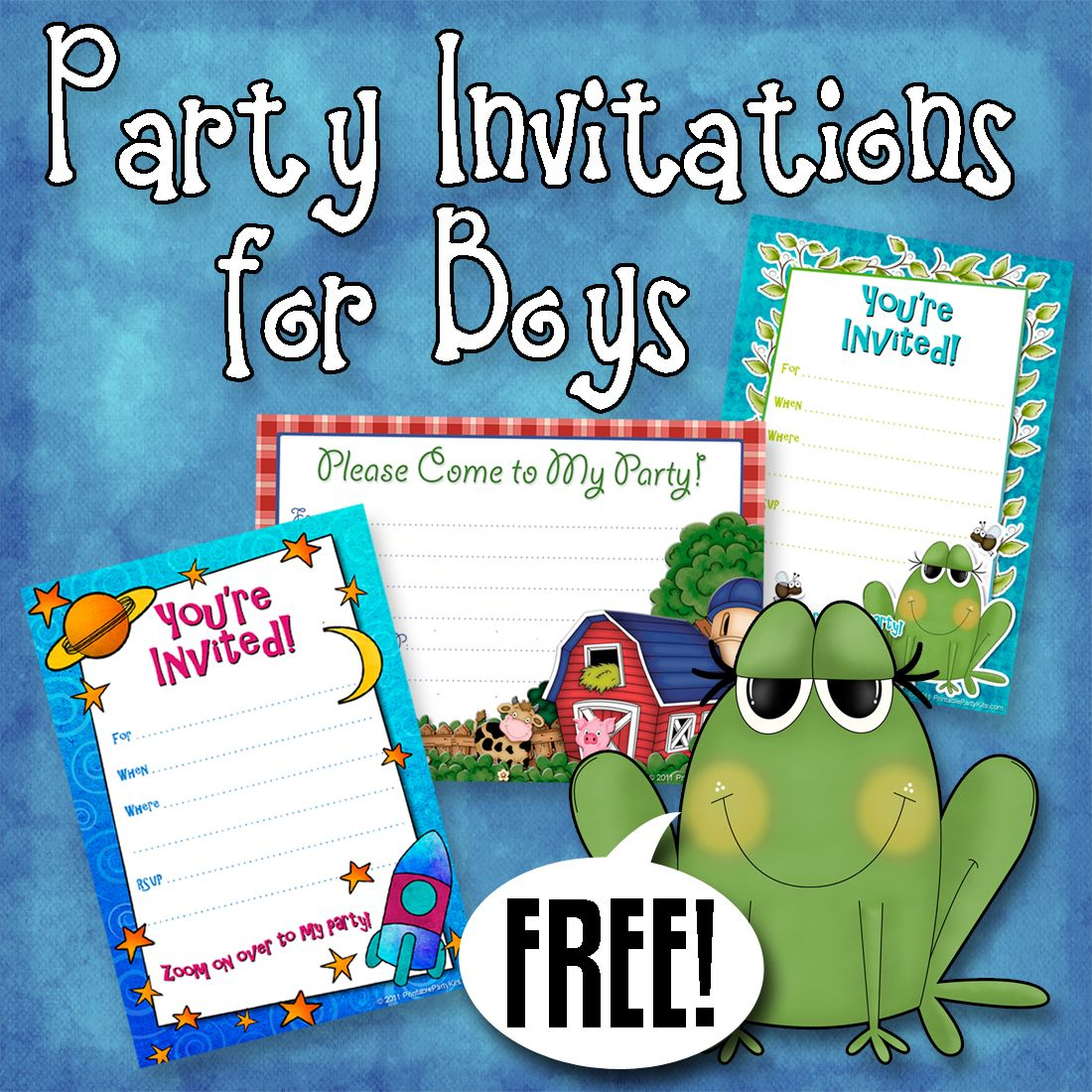 Free Printable Boys Birthday Party Invitations Printable 