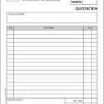 Free Printable Estimate Forms Templates Estimate