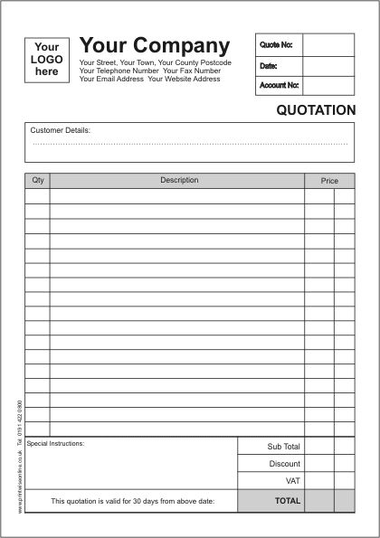Free Printable Estimate Forms Templates Estimate 
