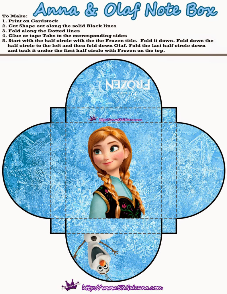 Free Printable Frozen Boxes For Parties Oh My Fiesta