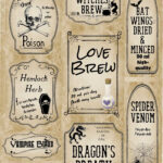 Free Printable Halloween Apothecary Labels 16 Designs