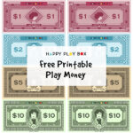 Free Printable Play Money Happy Play Box