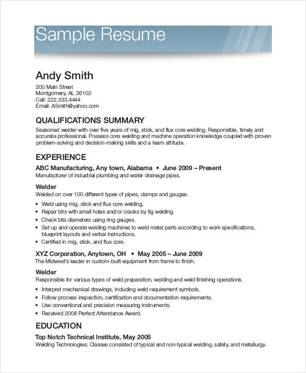 Free Printable Resume Templates Pdf PrintAll