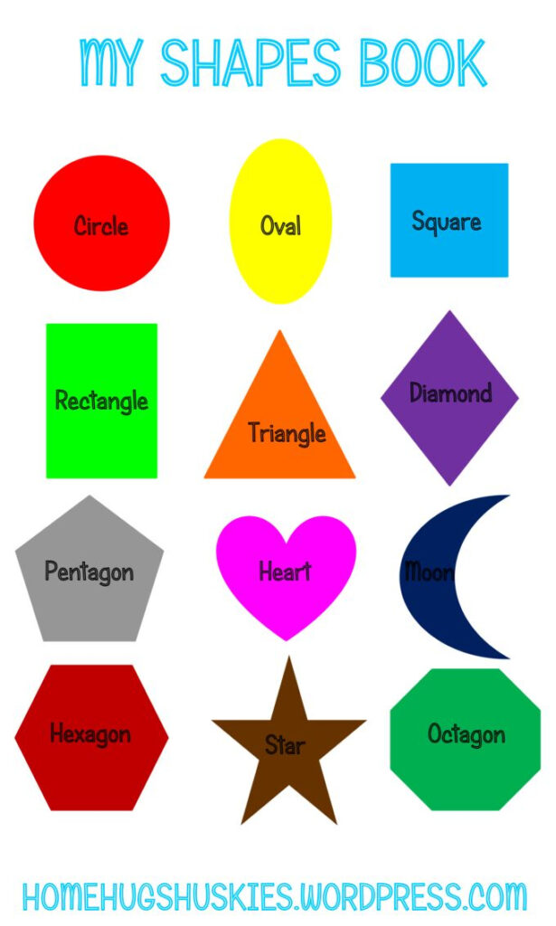 Free Printable Shapes Booklet To Help Toddlers Learn The