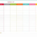 FREE Printable Weekly Schedule