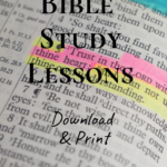 Free Printable Youth Bible Study Lesson For Kids And