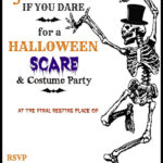 Halloween Printable Skeleton Invite Diy Halloween
