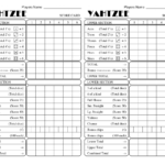 Image Result For Printable Yahtzee Score Card Pdf