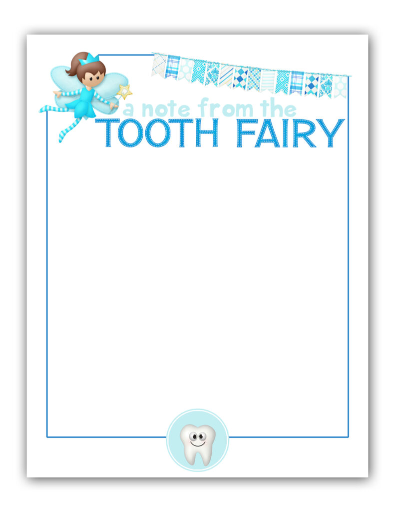 M K Designs Blog Tooth Fairy Stationary FREE Printable