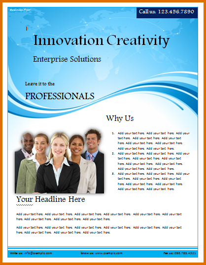 Microsoft Word Flyer Template Free Download Business 