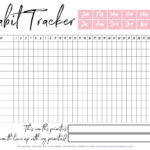 Monthly Habit Tracker Printable Free Printables Planner