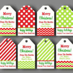 Personalized Christmas Gift Tags Printable Or Printed