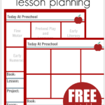 Preschool Lesson Planning Template Free Printables