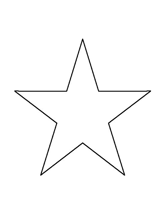Printable 7 Inch Star Template Star Template Star 