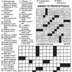 Printable La Times Crossword 2019 Printable Crossword