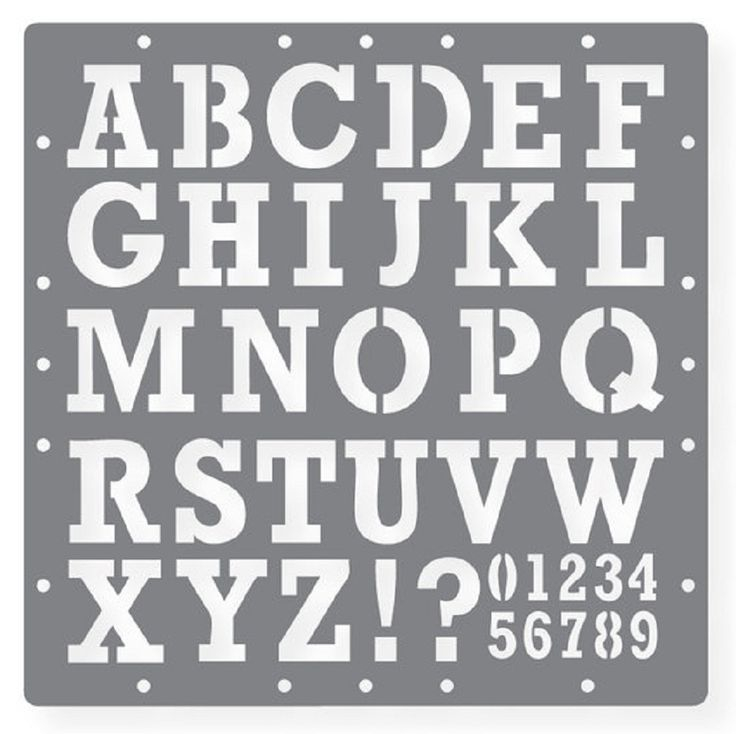 Printable Letters Stencil Of Alphabets Numbers And