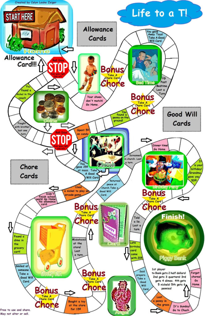 Free Printable Board Games | AlphabetWorksheetsFree.com