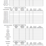 Printable Monthly Bill Organizer For Excel Free PDF Log