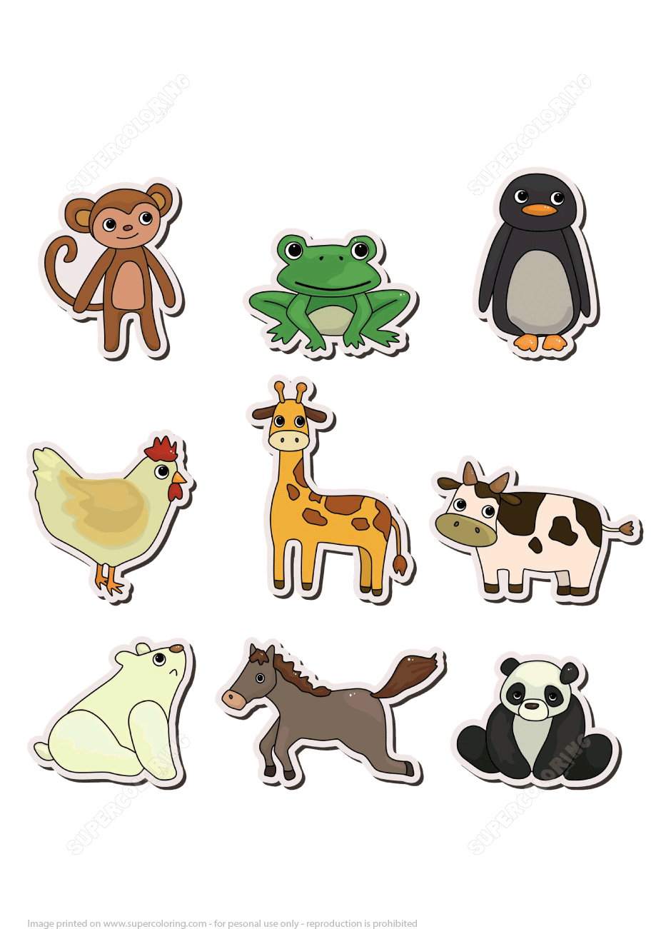 Printable Stickers With Animals Free Printable 