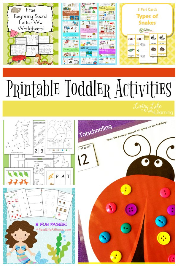 Printable Toddler Activities