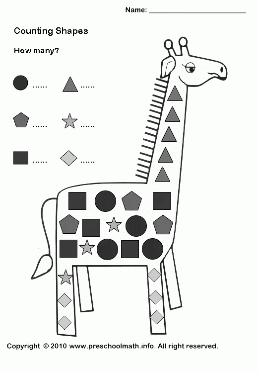 Shape Worksheets Crafts And Worksheets For Preschool 