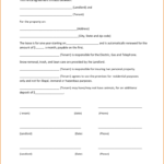 Simple One Page Lease Agreement Template Simple One Page