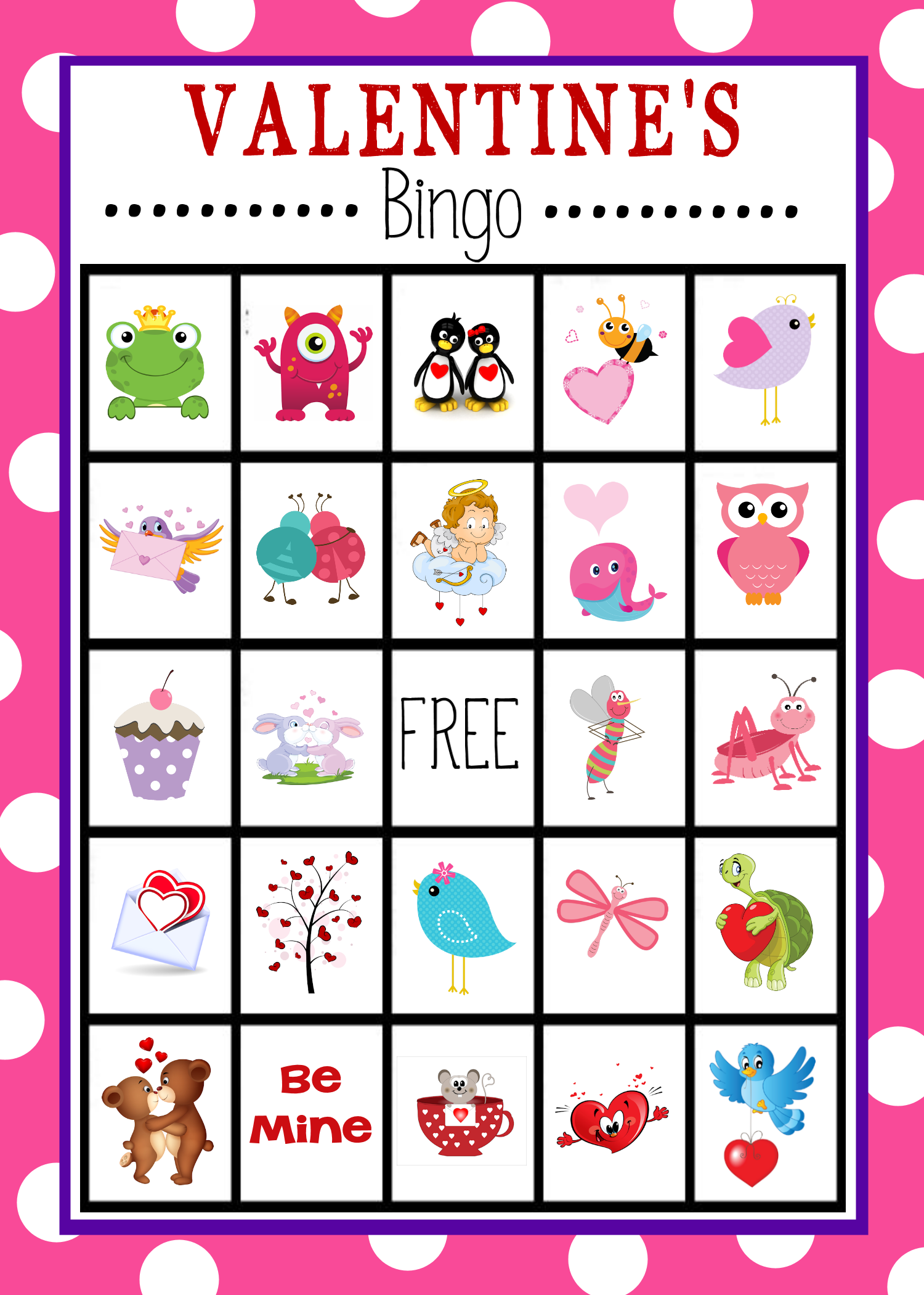 Valentine s Bingo Game To Print Play Valentine Bingo
