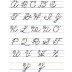 Writing Cursive Letters Alphabets Without Pictures