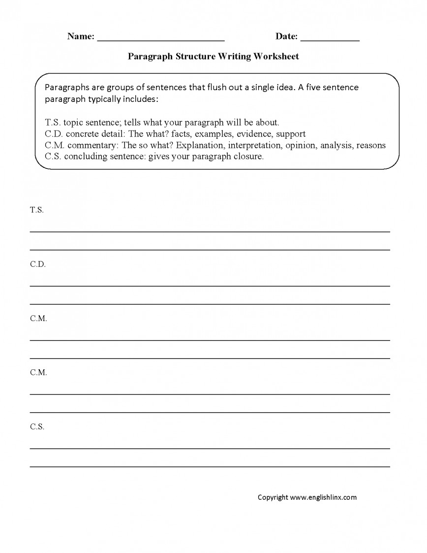 essay practice worksheets