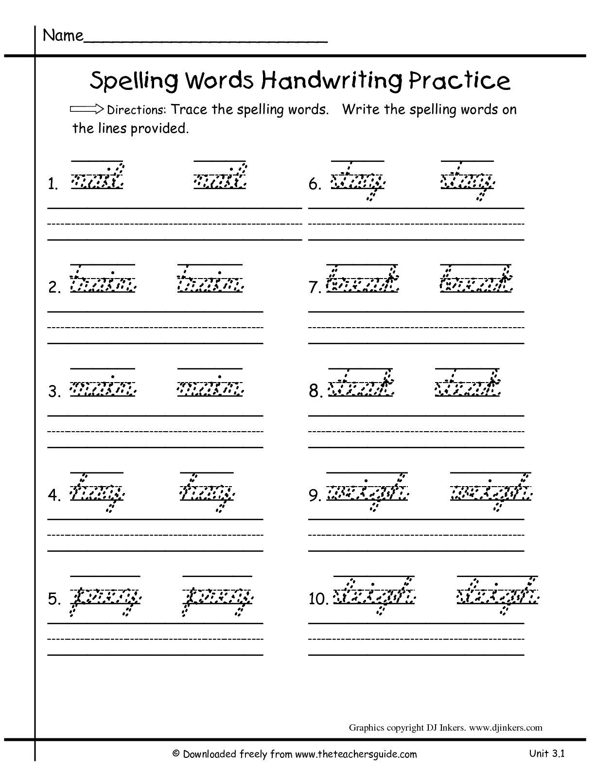 14 Best Images Of Cursive Writing Worksheets Second Grade 