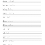 14 Best Images Of Practice Writing Words Worksheets