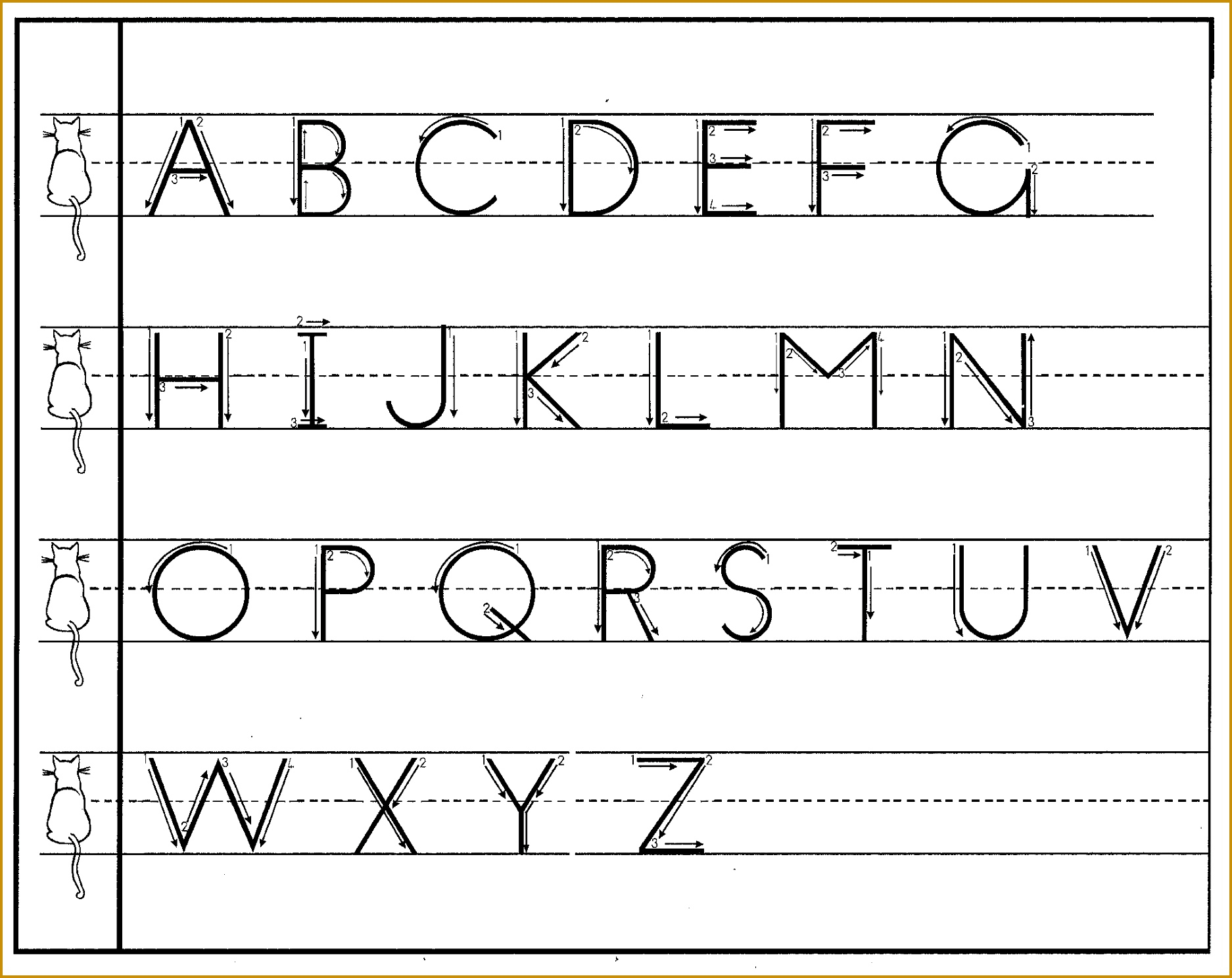 4 Cursive Handwriting Worksheets FabTemplatez