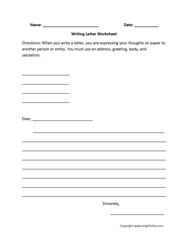 7Th Grade Writing Worksheets Db Excel
