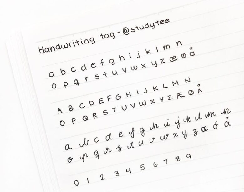 Handwriting Worksheets Aesthetic