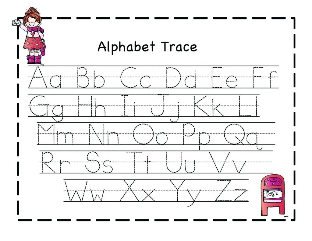 Alphabet Tracing Worksheets For 4 Year Olds 